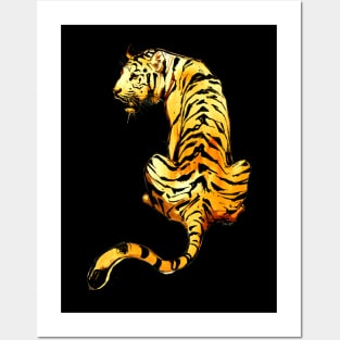 Just A Coy Tigress Posters and Art